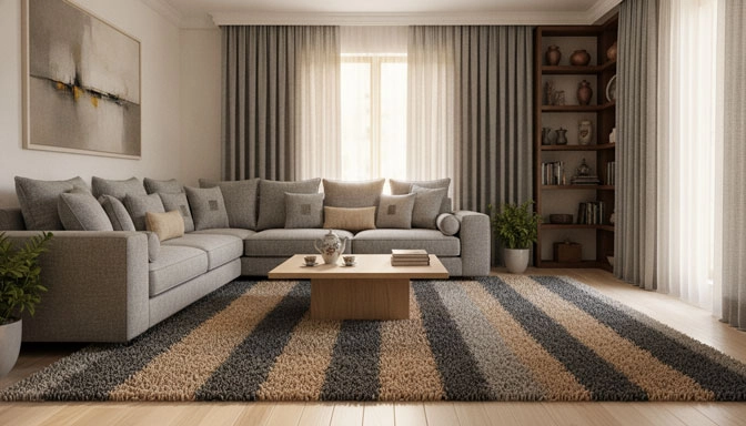 بهترین ترکیب رنگ فرش برای پذیرایی کدام است؟